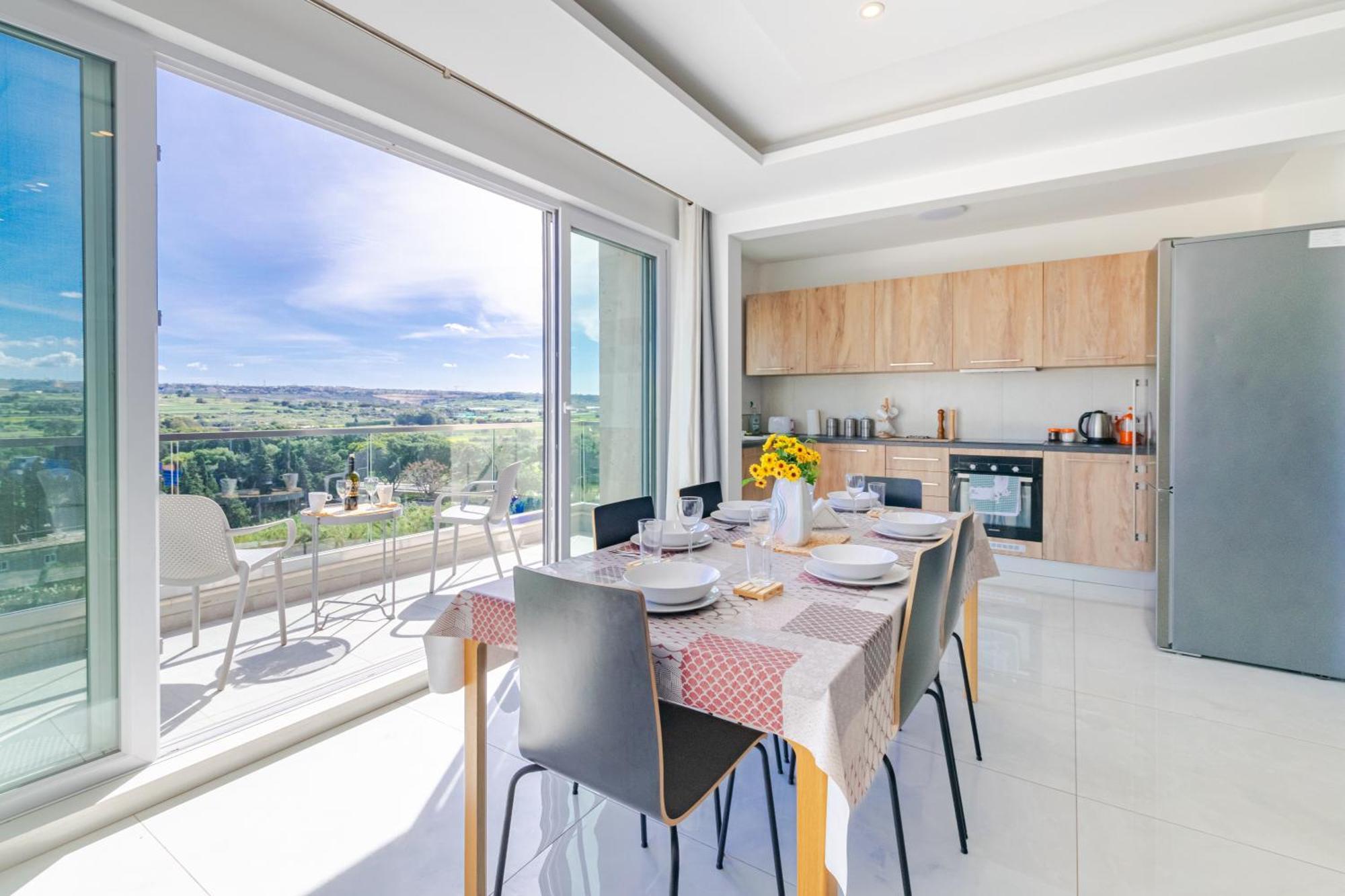 New Spacious Apartment With Amazing View Bugibba San Pawl il-Baħar Kültér fotó